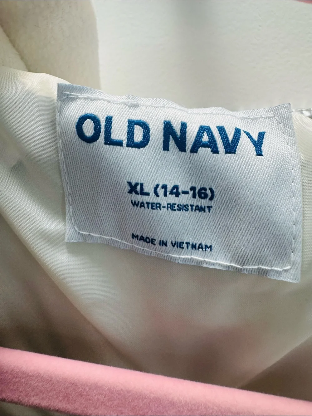 Brand new with tags - Old Navy Metallic Silver and Pink Puffer Jacket
